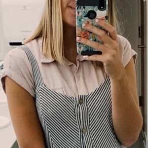 Light pink casual button down, women’s size small